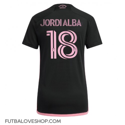 Dres Inter Miami Jordi Alba #18 Preč pre Ženy 2024-25 Krátky Rukáv